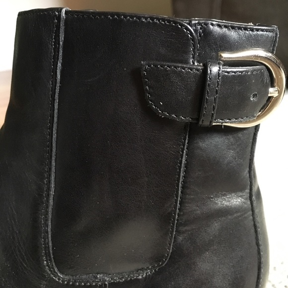 **RARE** Circa Joan & David Womens Black Chelsea Boot Buckle US 6M - Picture 6 of 8